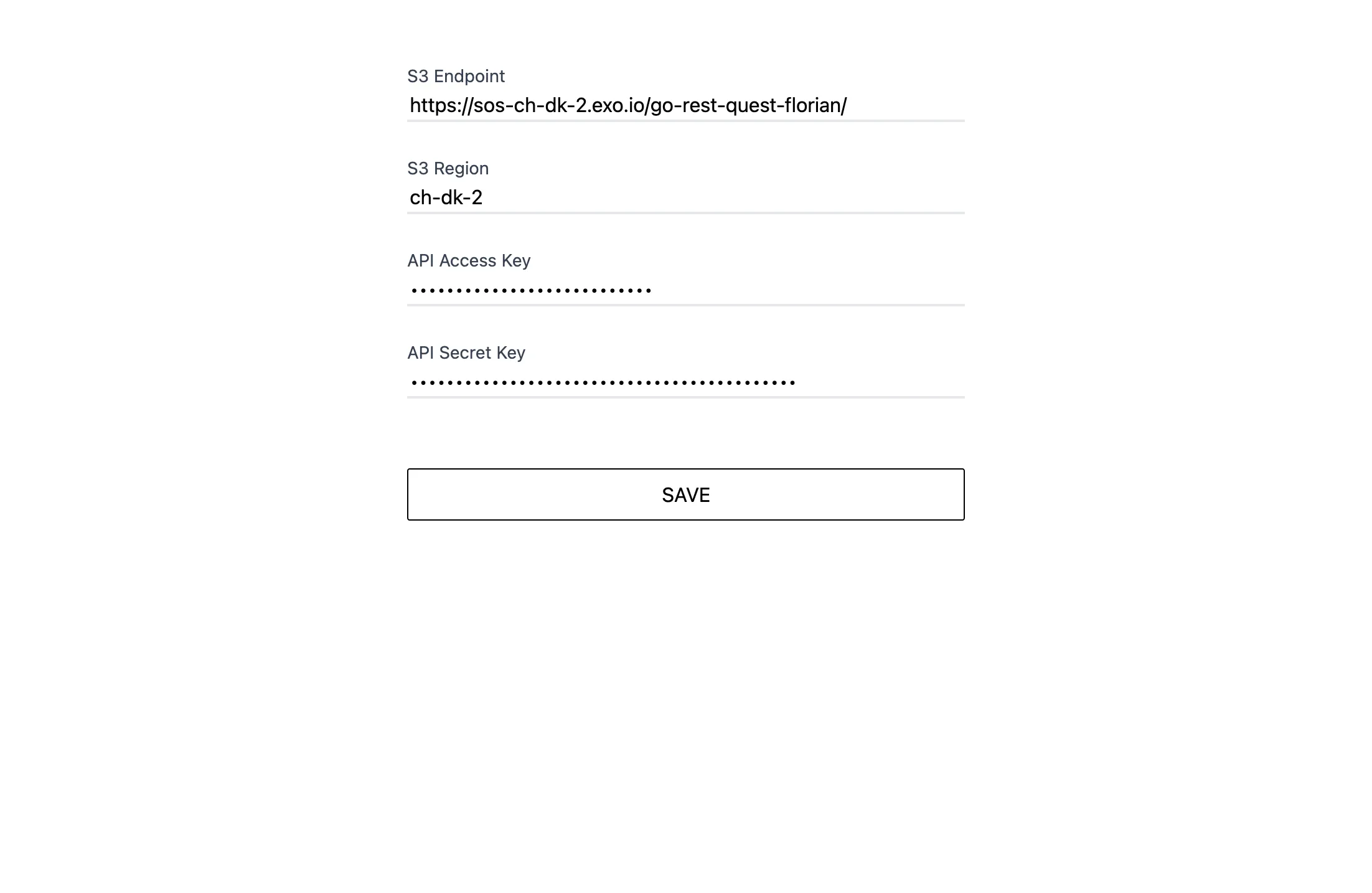 Screenshot of go
