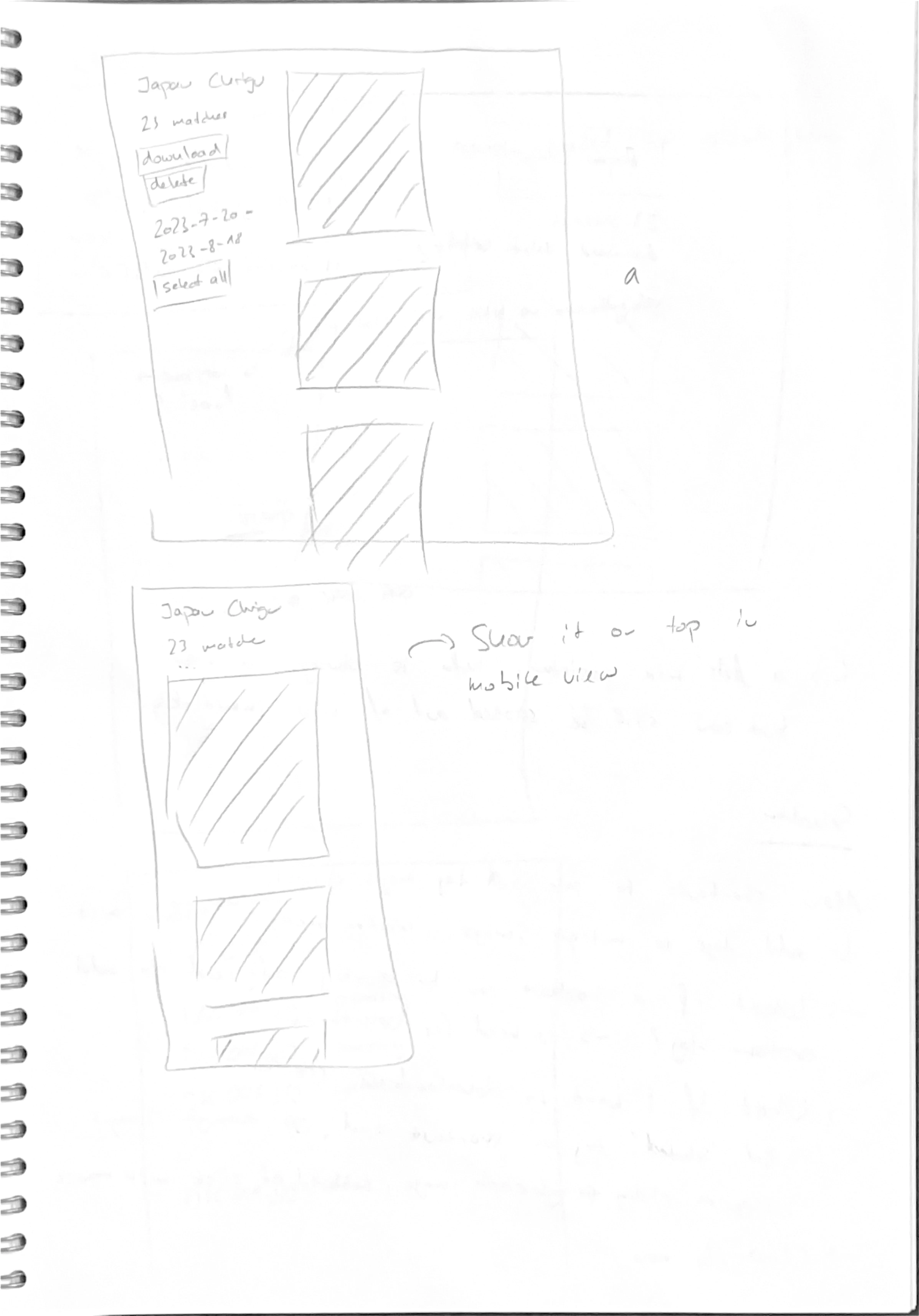 Screenshot of UX concept