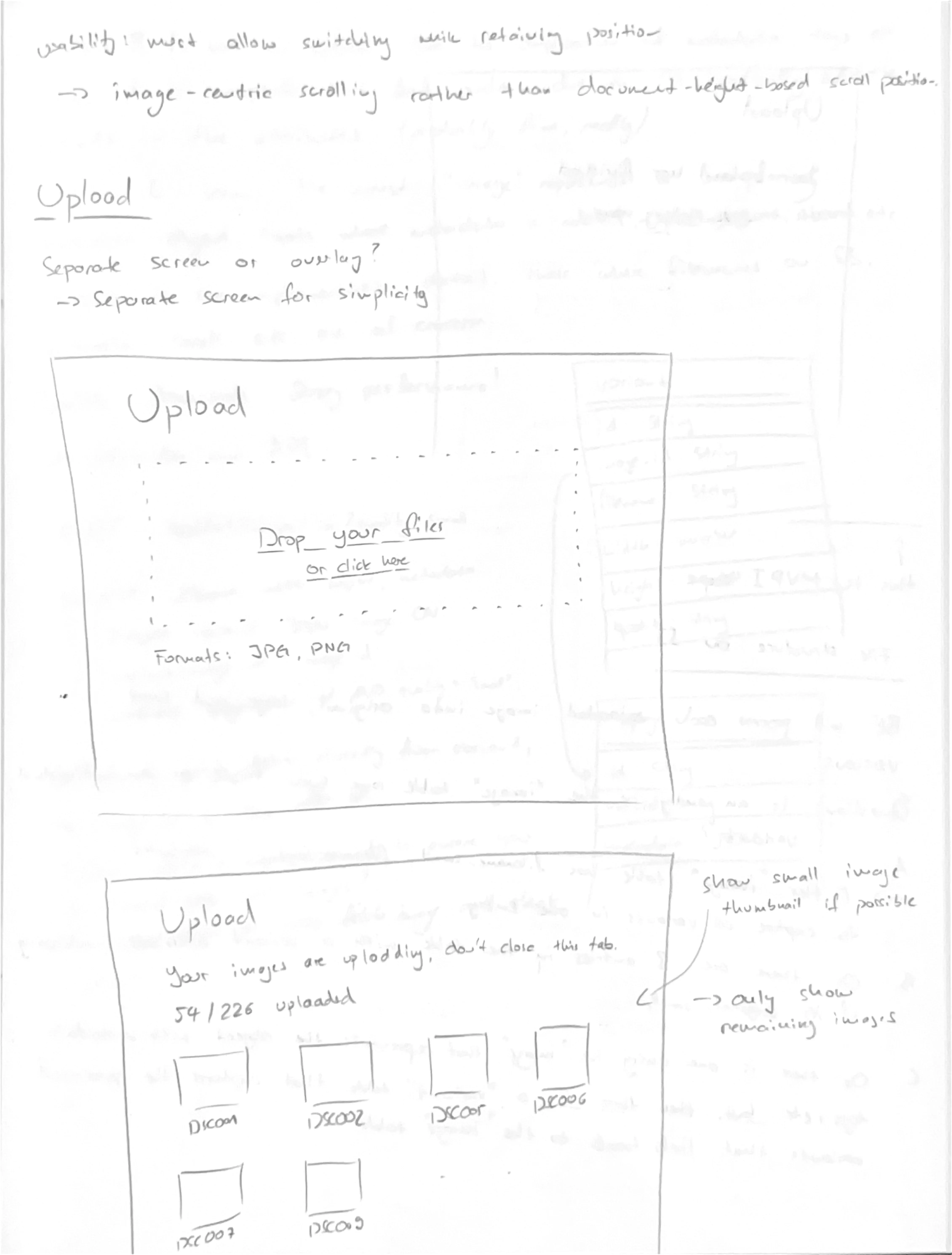 Screenshot of UX concept