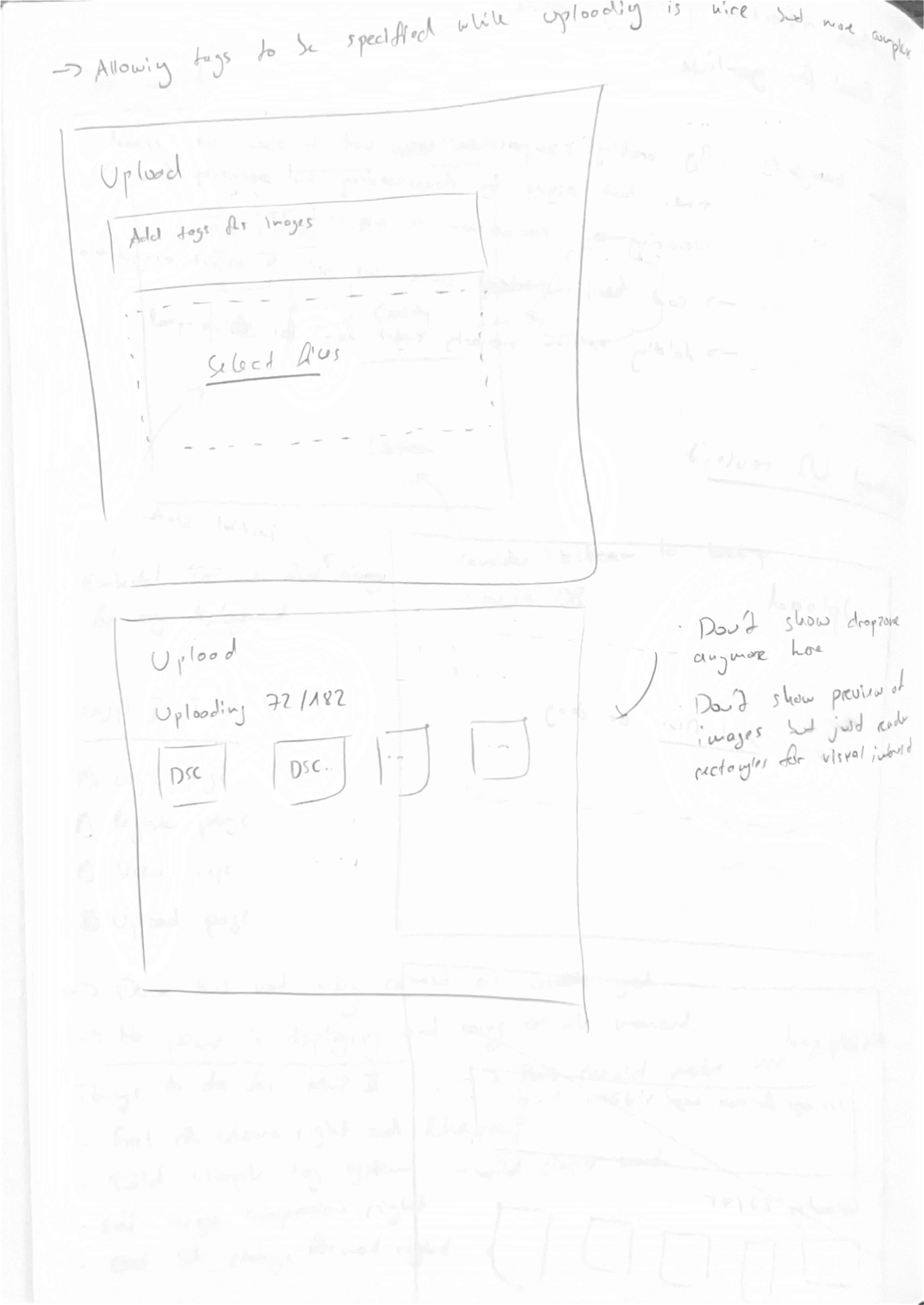 Screenshot of UX concept
