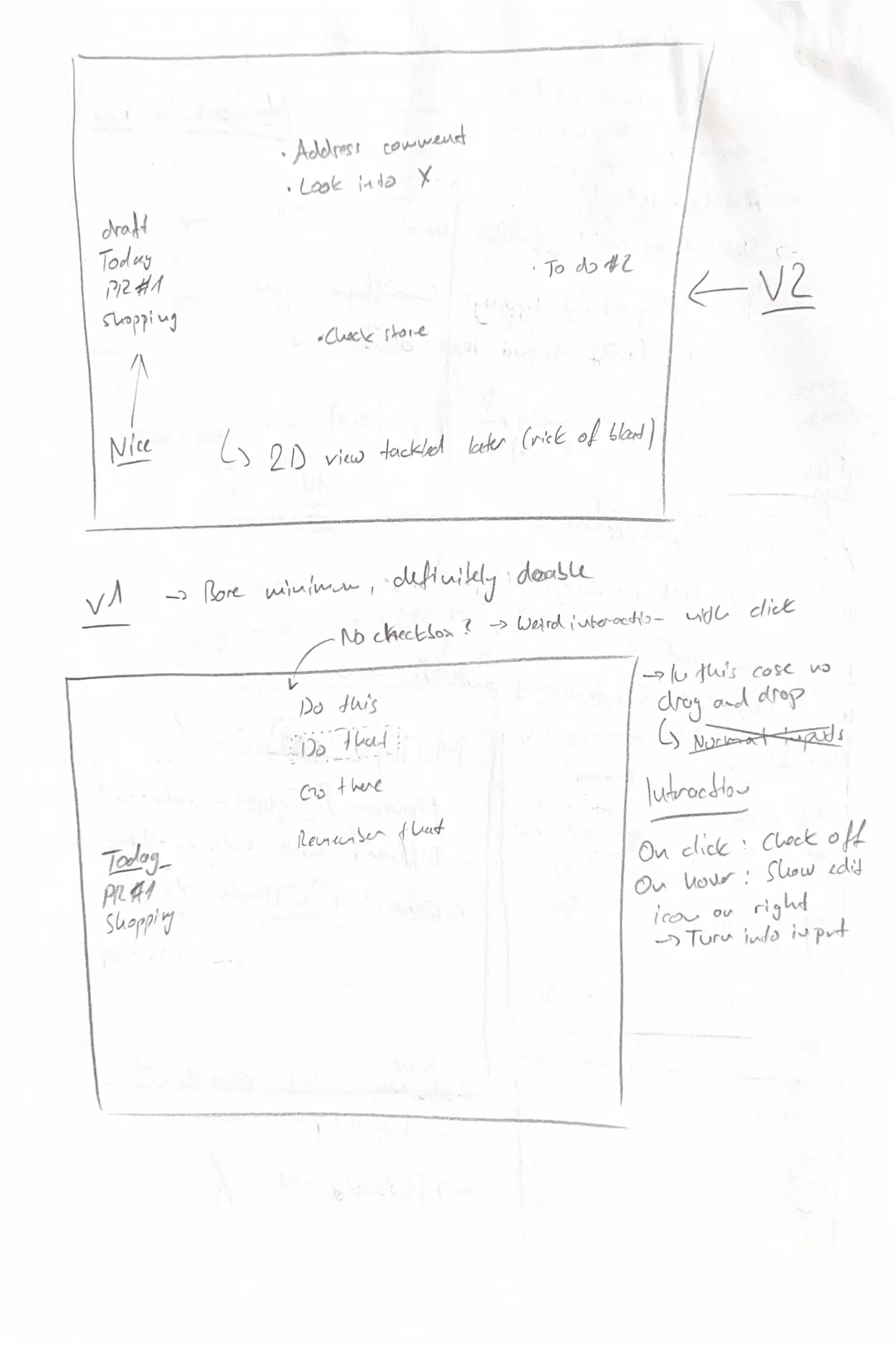 Screenshot of UX concept